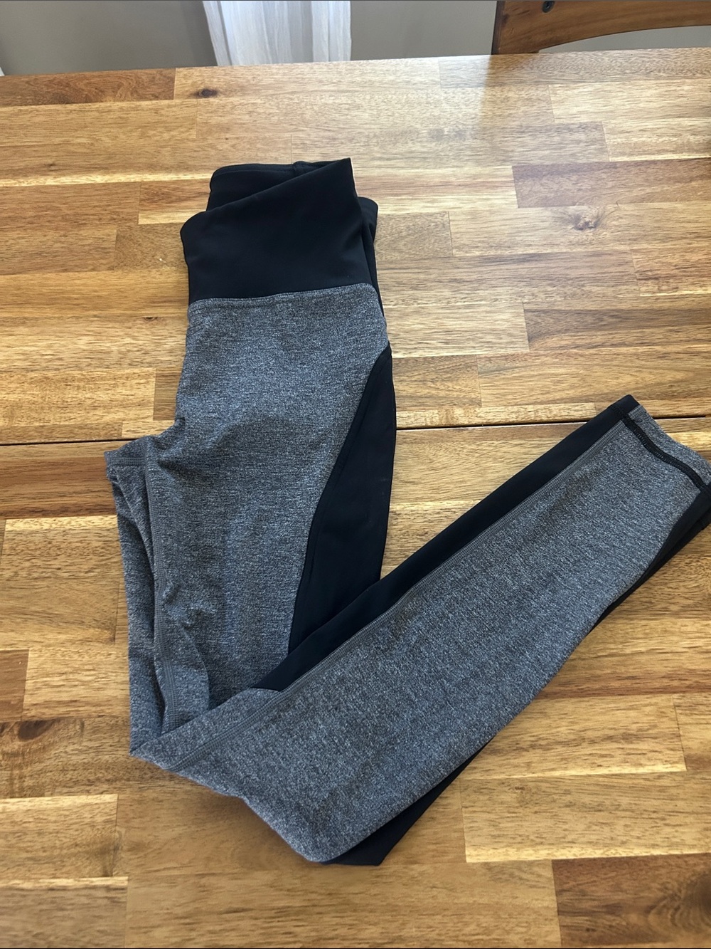 Lululemon Gray and Black Leggings